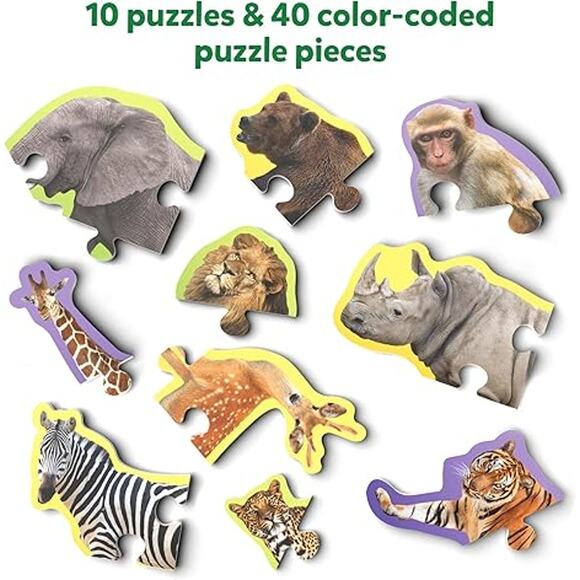 Skillmatics Step by Step Puzzles Farm & Wild Animals Stage Base Learning - Picture 7 of 8